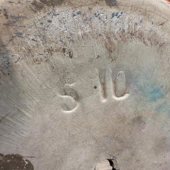 Gainey Pottery Orange Plate For Planter Mid-Century Modern