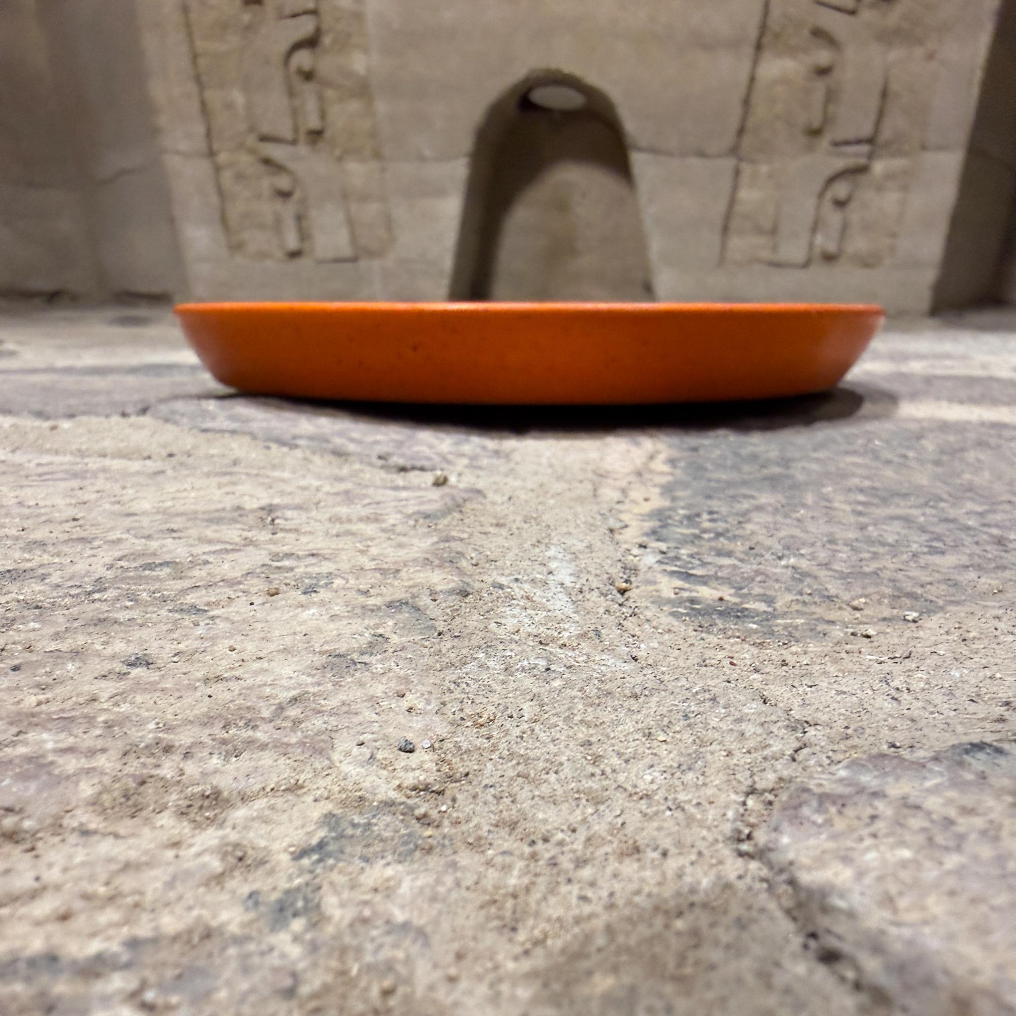 Gainey Pottery Orange Platte für Pflanzer Mitte des Jahrhunderts Modern im Zustand „Relativ gut“ im Angebot in Chula Vista, CA