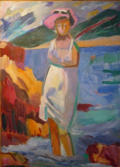Girl on the shore, 1971 - oil paint, 70x50 cm, unframed