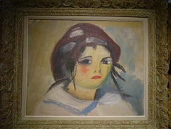 Natasha - huile sur toile, encadré, 38x60 cm.