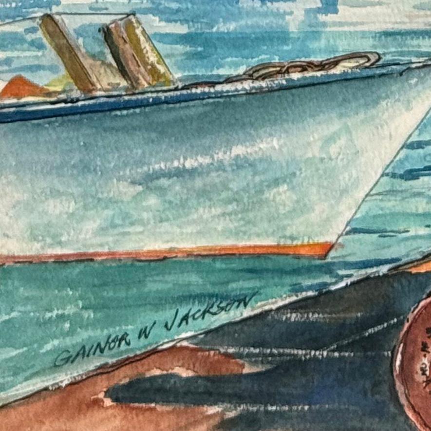 « Papeete Waterfront, Tahiti » de Gainor W. Jackson en vente 1