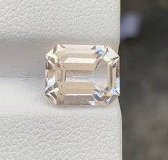 Gains Boro Color Morganite Gemstone Natural Emerald Cut 3.30 CTs