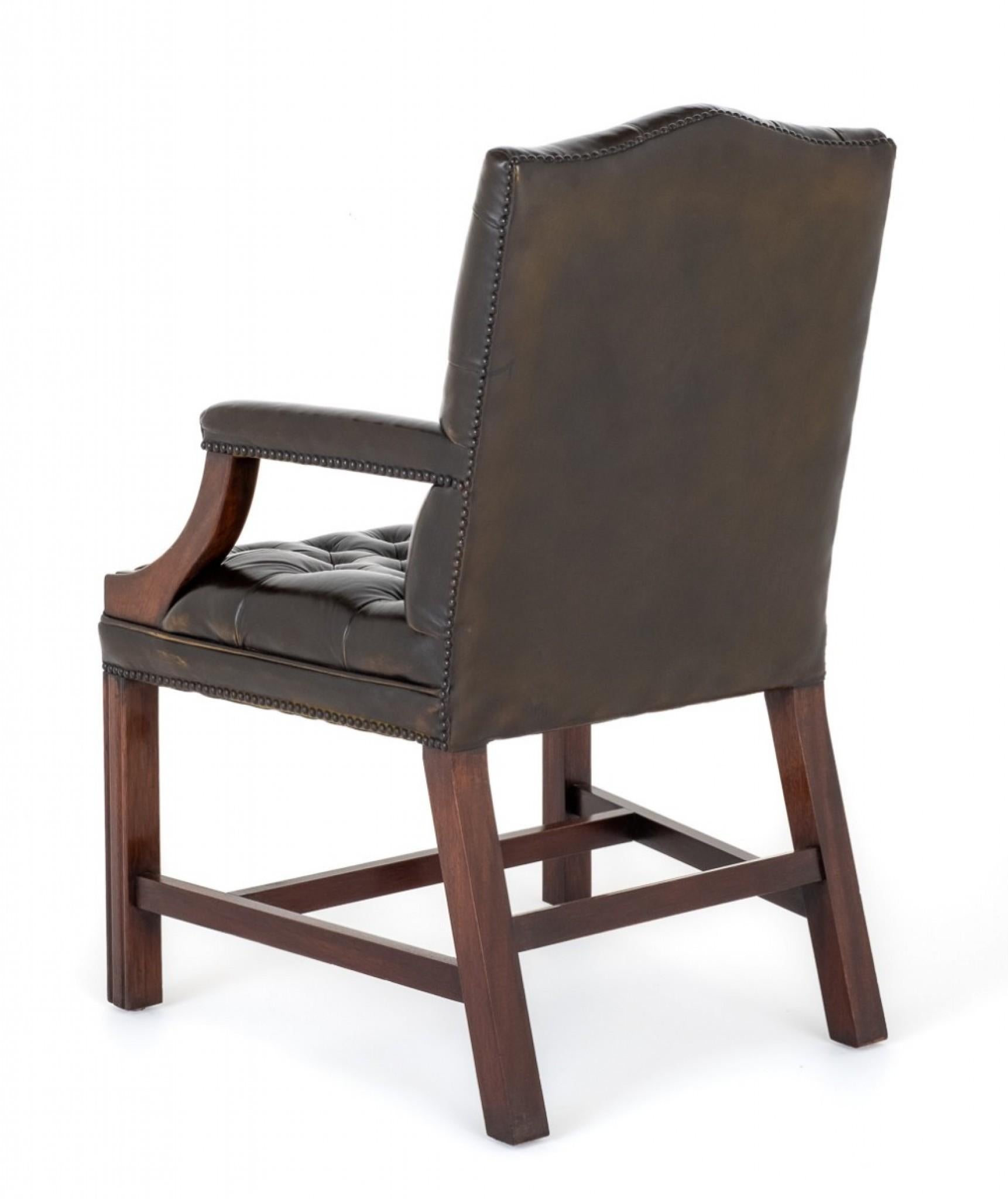 Gainsborough Arm Chair Deep Button Georgian 2