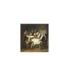 Gaisser Jakob Emanuel (1825 -1899)+ Rococo Society at a Gluttony