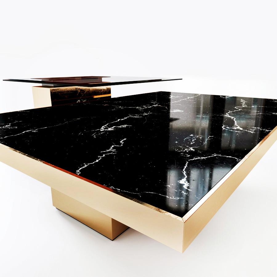 Brass Gaius Coffee Table For Sale