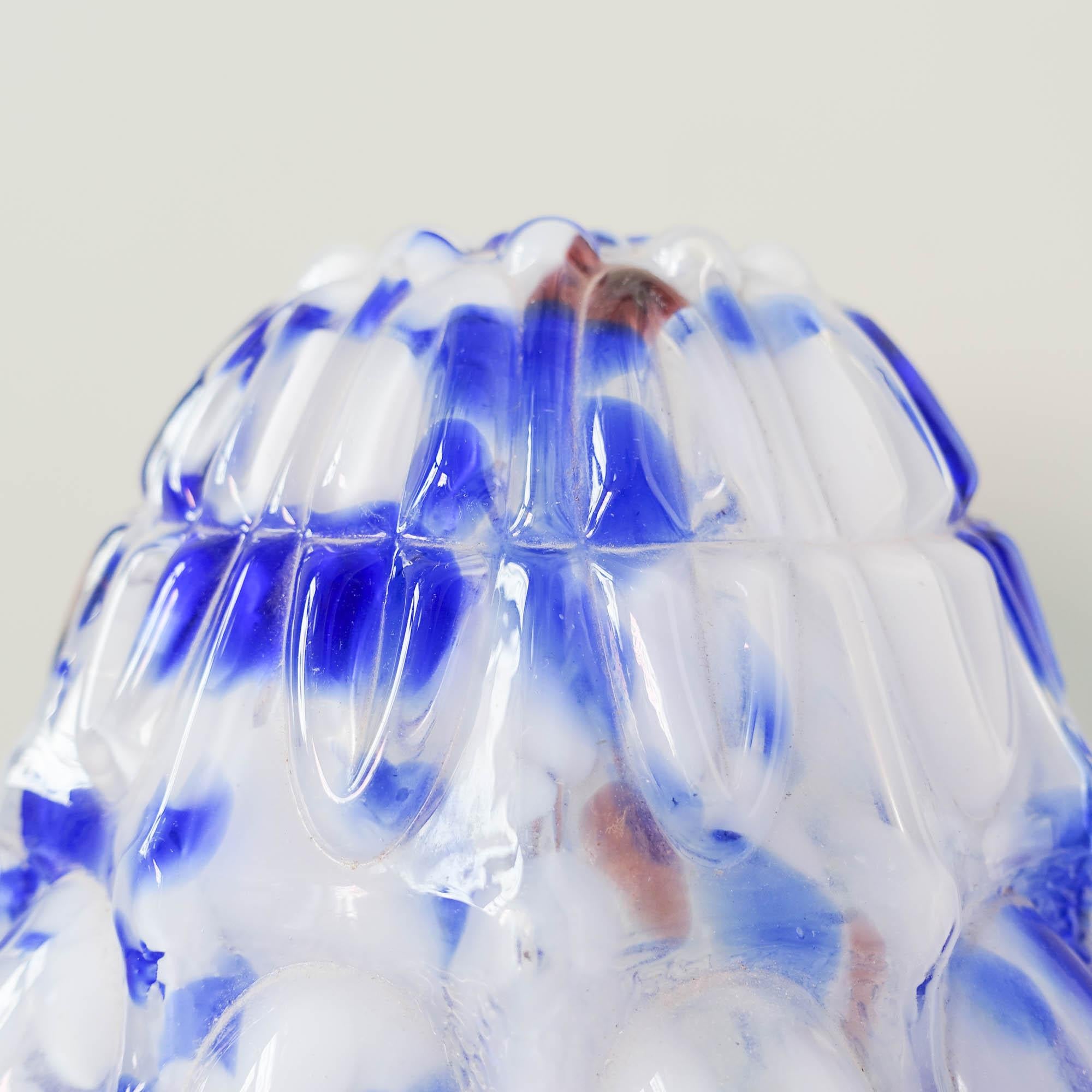 Gaivota Bubbles Table Lamp in White & Blue, 1970's 2