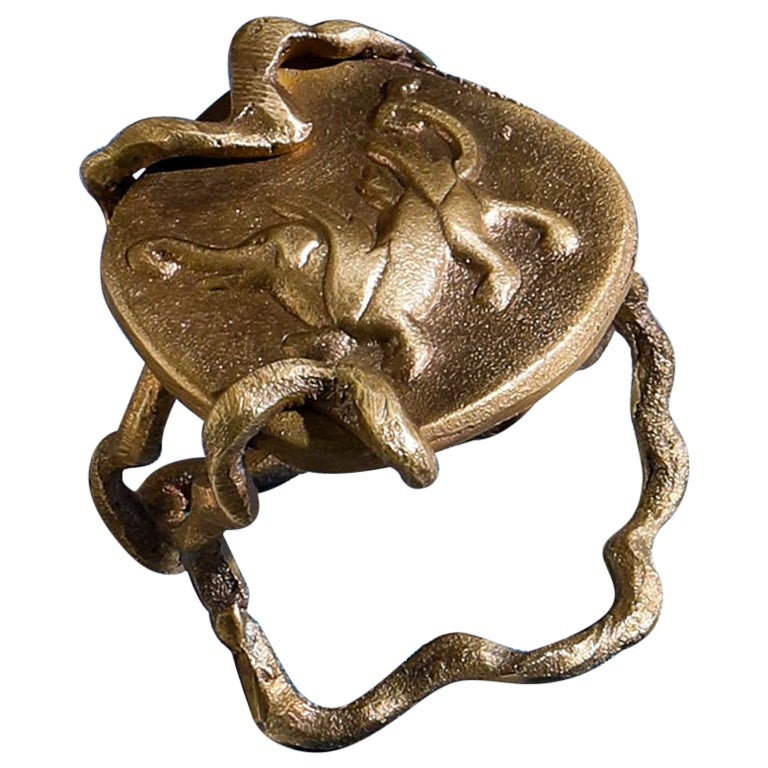 Gajasimha Napkin Rings in Brass, Viya by Vikram Goyal