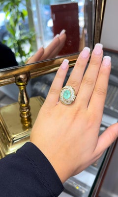GAL Certified 5,39 carati Paraiba Tourmaline Bespoke Marquise Diamond Spiral Ring