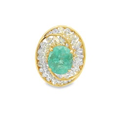 GAL Certified 5.39 carat Paraiba Tourmaline Bespoke Marquise Diamond Spiral RIng