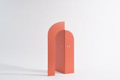 Peach eyes - abstract figurative sculpture