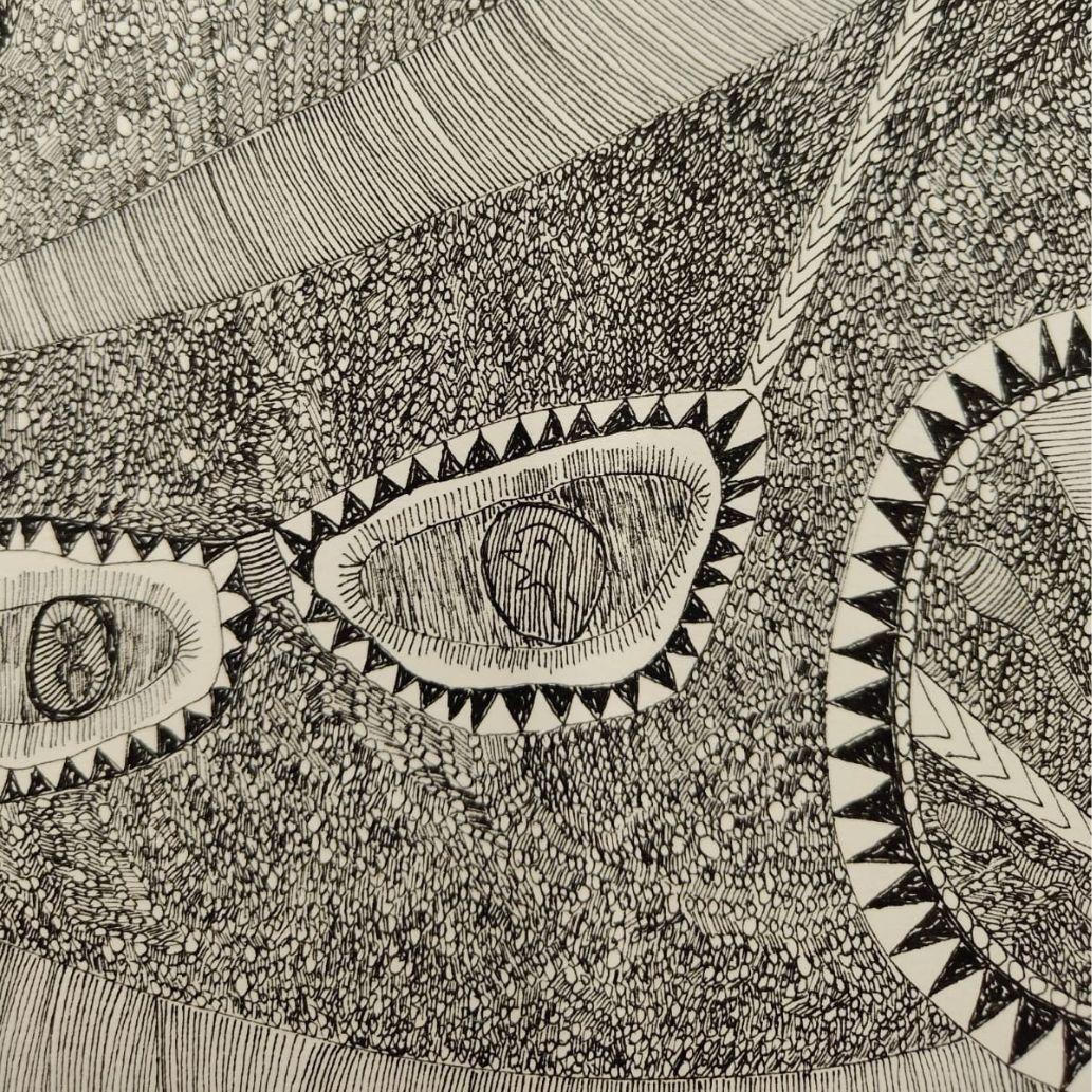 Gala Barbisan, Tusche auf Papier, 