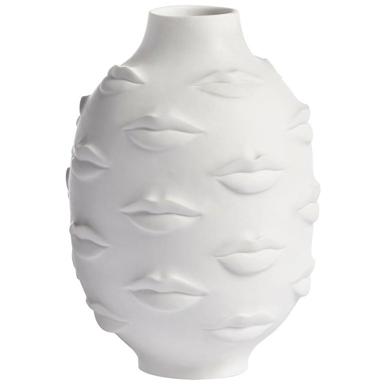 Gala Lips Porcelain Vase at 1stDibs lips vase, vase with lips