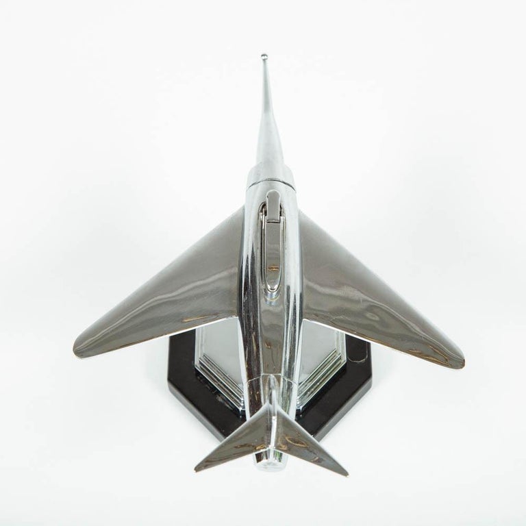 Gala Sonic Chrome Jet Airplane Desk Lighter at 1stDibs