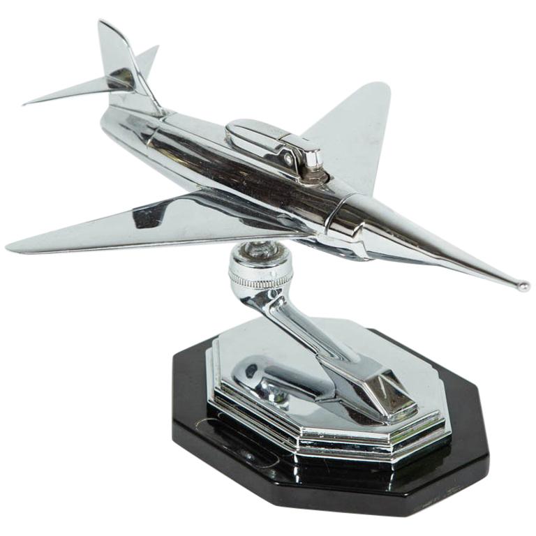Gala Sonic Chrome Jet Airplane Desk Lighter at 1stDibs