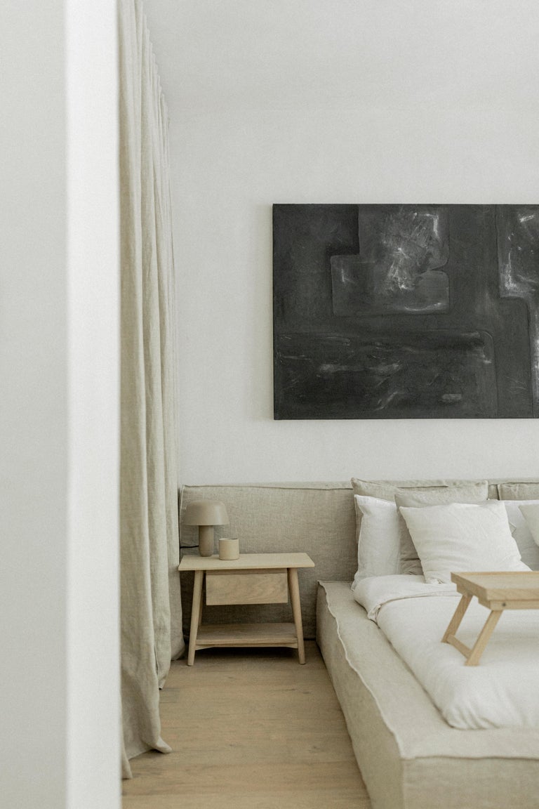 Gala White Oak Veneer Nightstand For Sale at 1stDibs