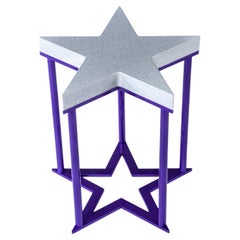 Galactica Star Decorative Stool in Powder-Coated Aluminum by altreforme