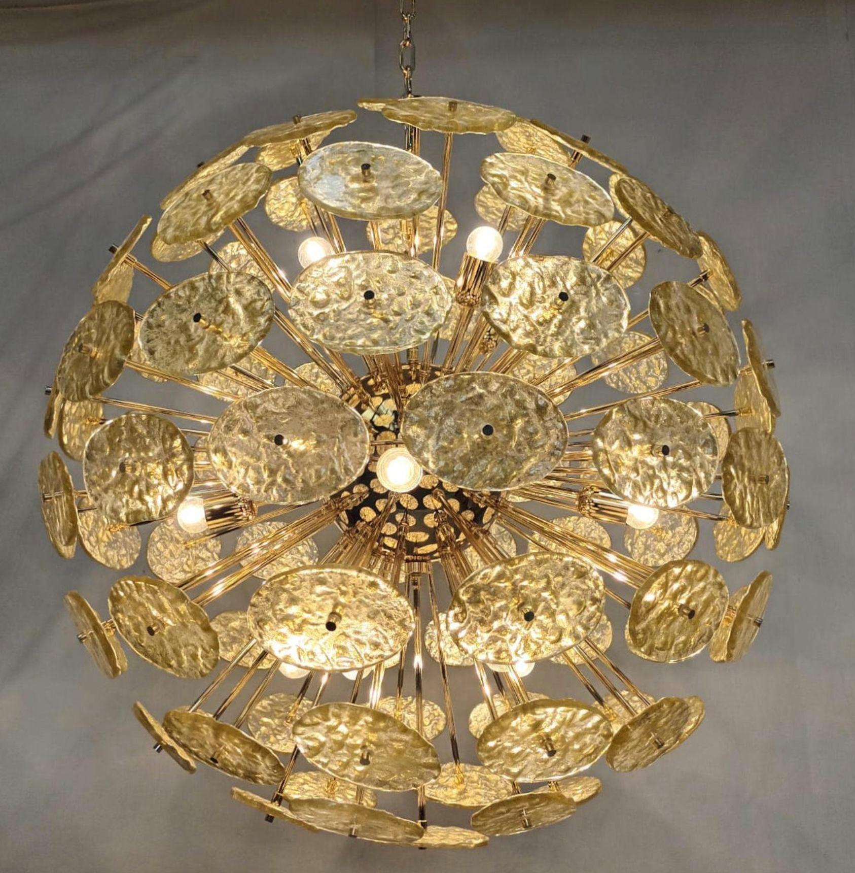 Late 20th Century Galactico Sputnik Murano Glass Chandelier. Italy, 1970's. For Sale
