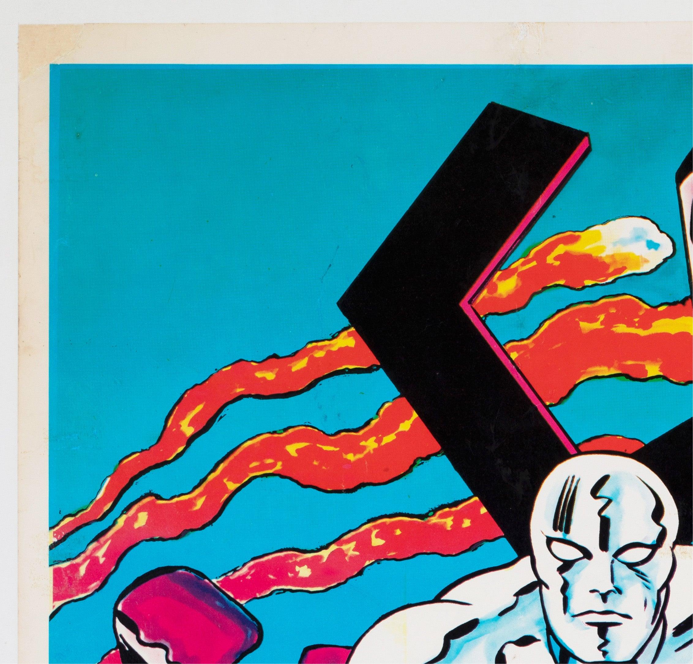 American Galactus and the Silver Surfer 1970 Marvel Poster, Jack Kirby For Sale