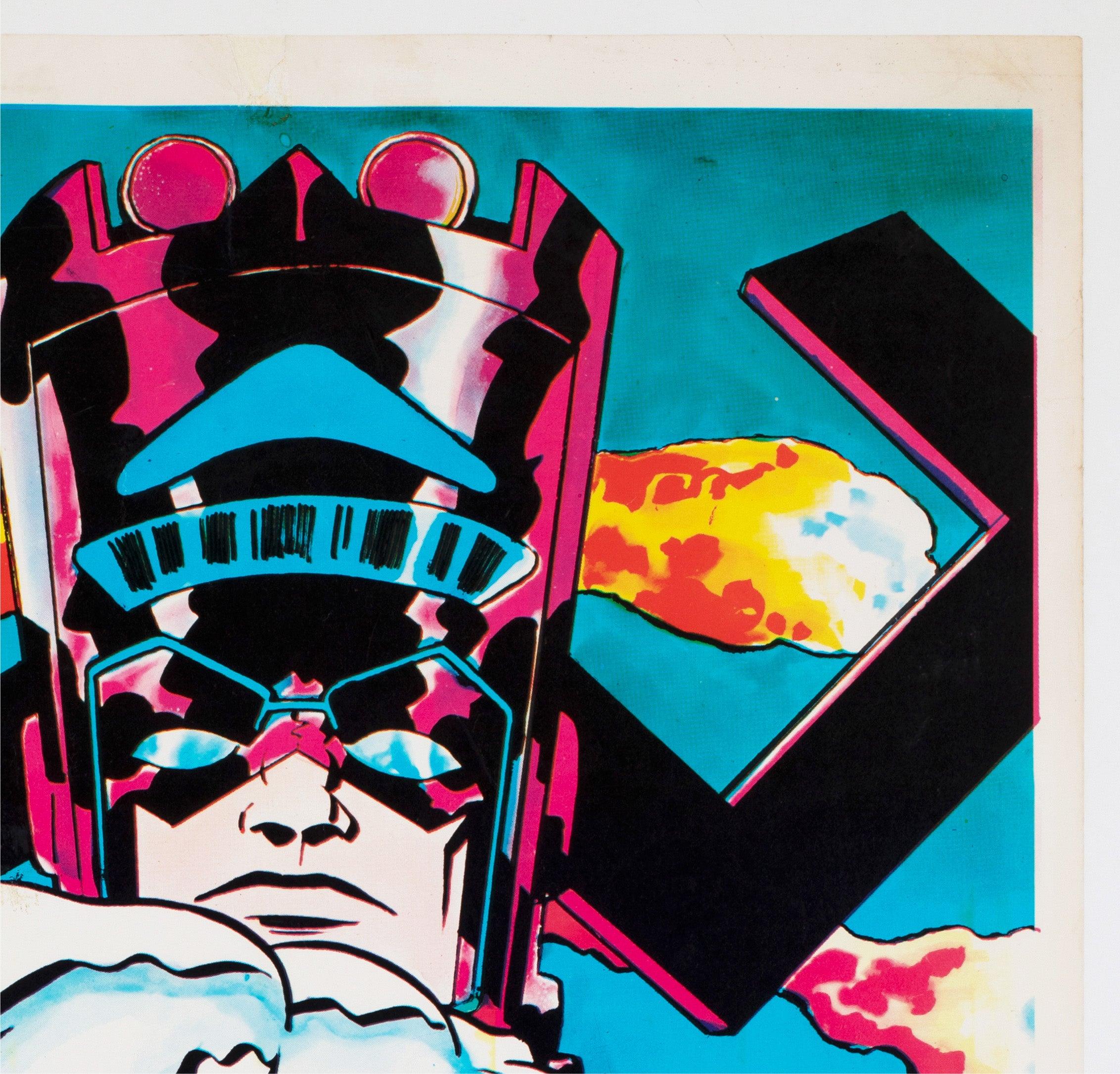 Galactus and the Silver Surfer 1970 Marvel Poster, Jack Kirby In Good Condition For Sale In Bath, Somerset