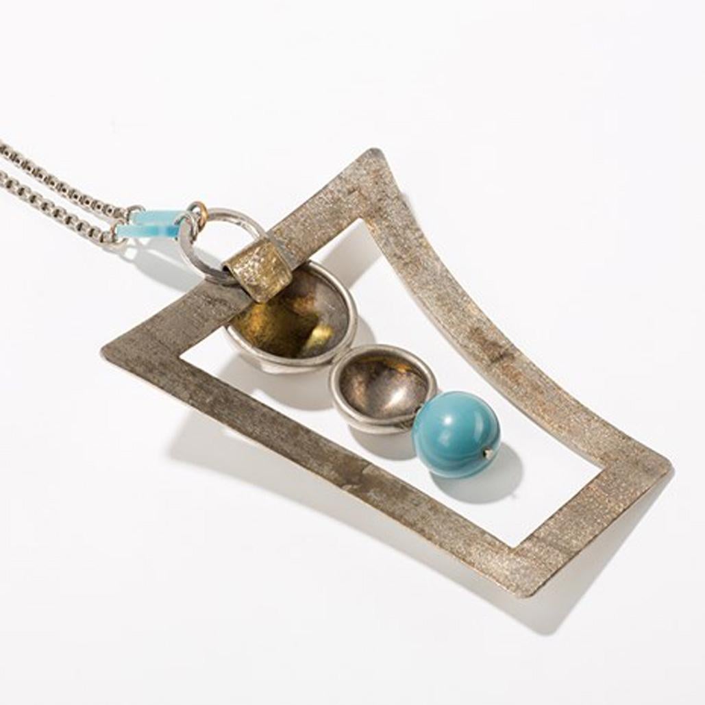 Women's Galalith necklace by Jakob Bengel, Art Déco, 1920