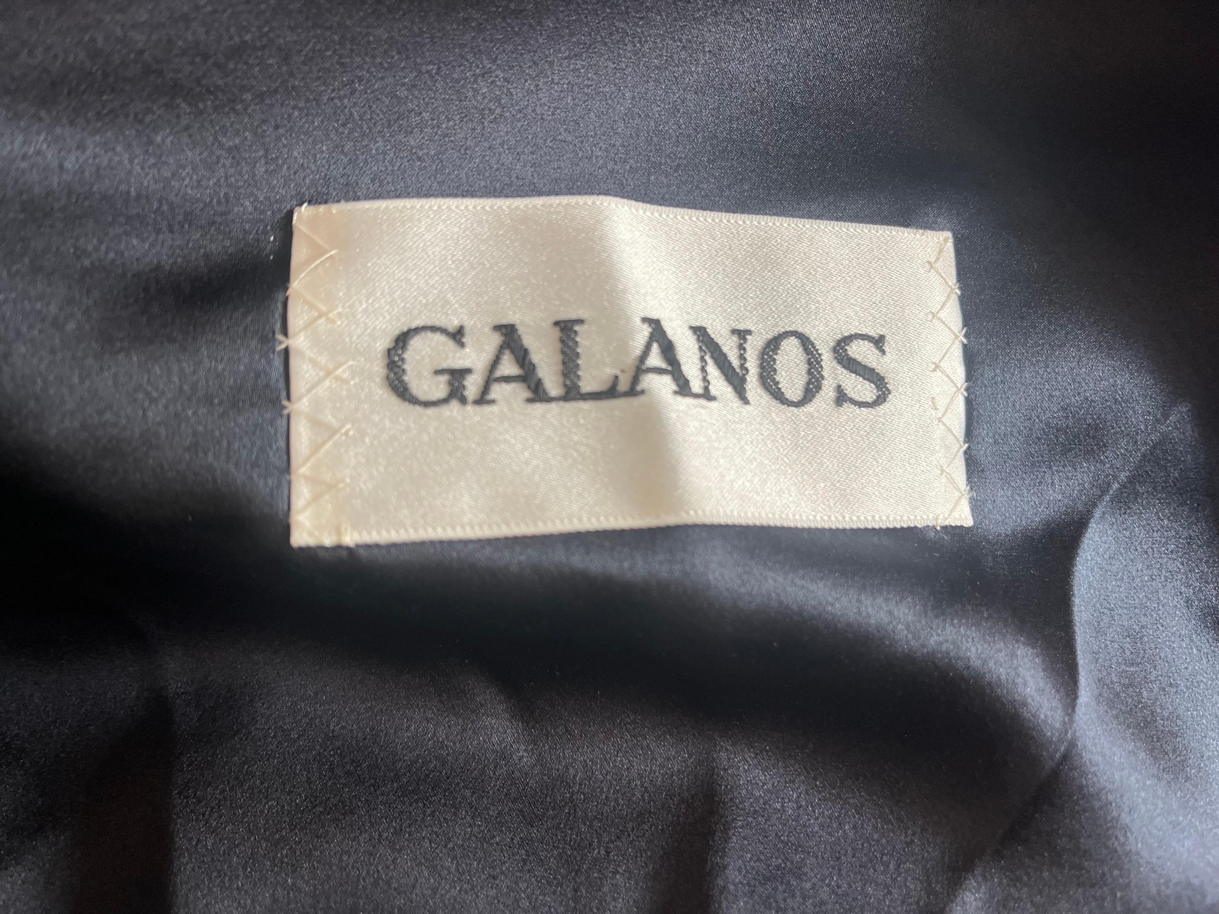 Costume jupe en laine à rayures des années 1980 Galanos en vente 5