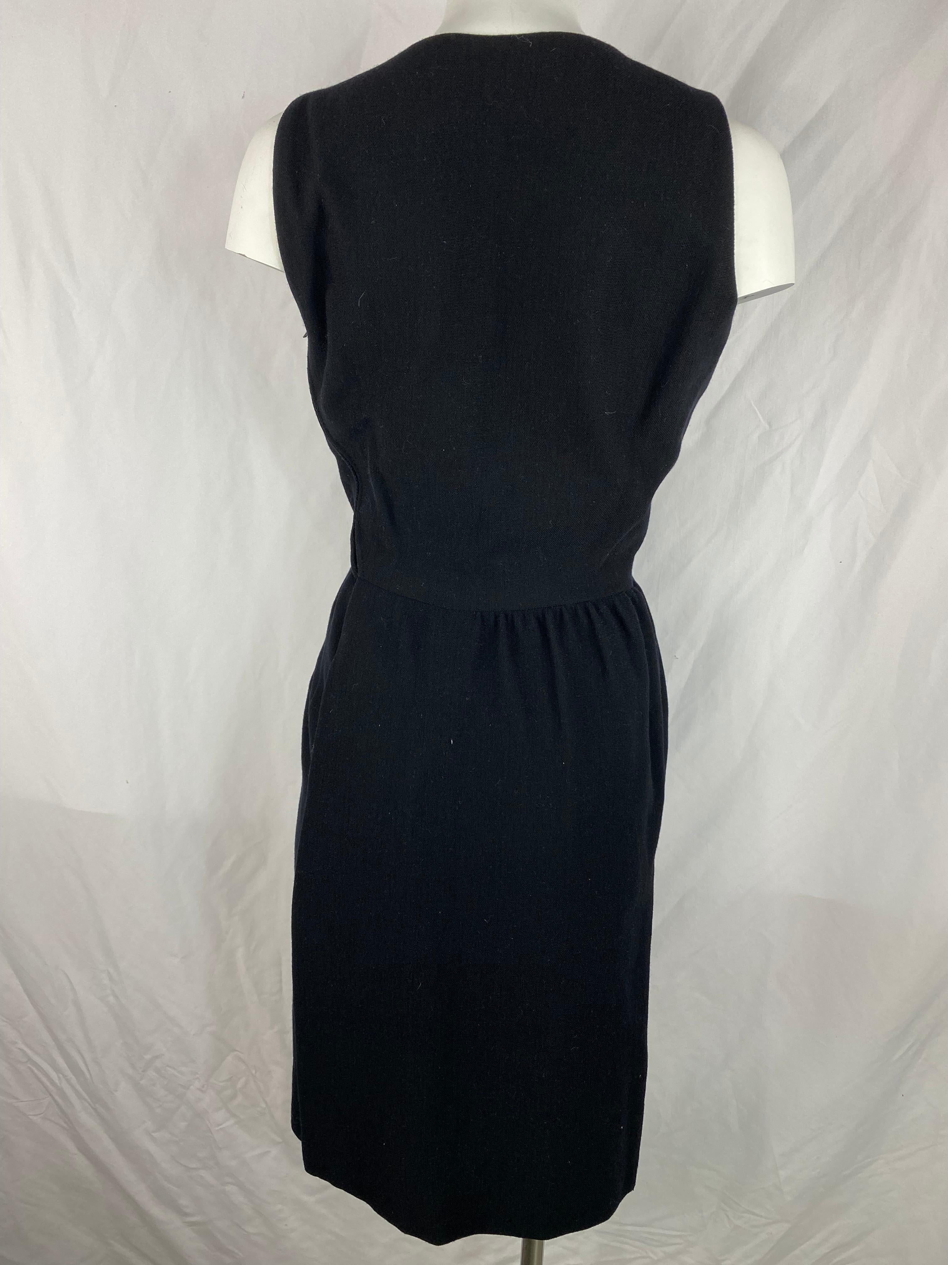 Women's Galanos Black Mini Dress For Sale