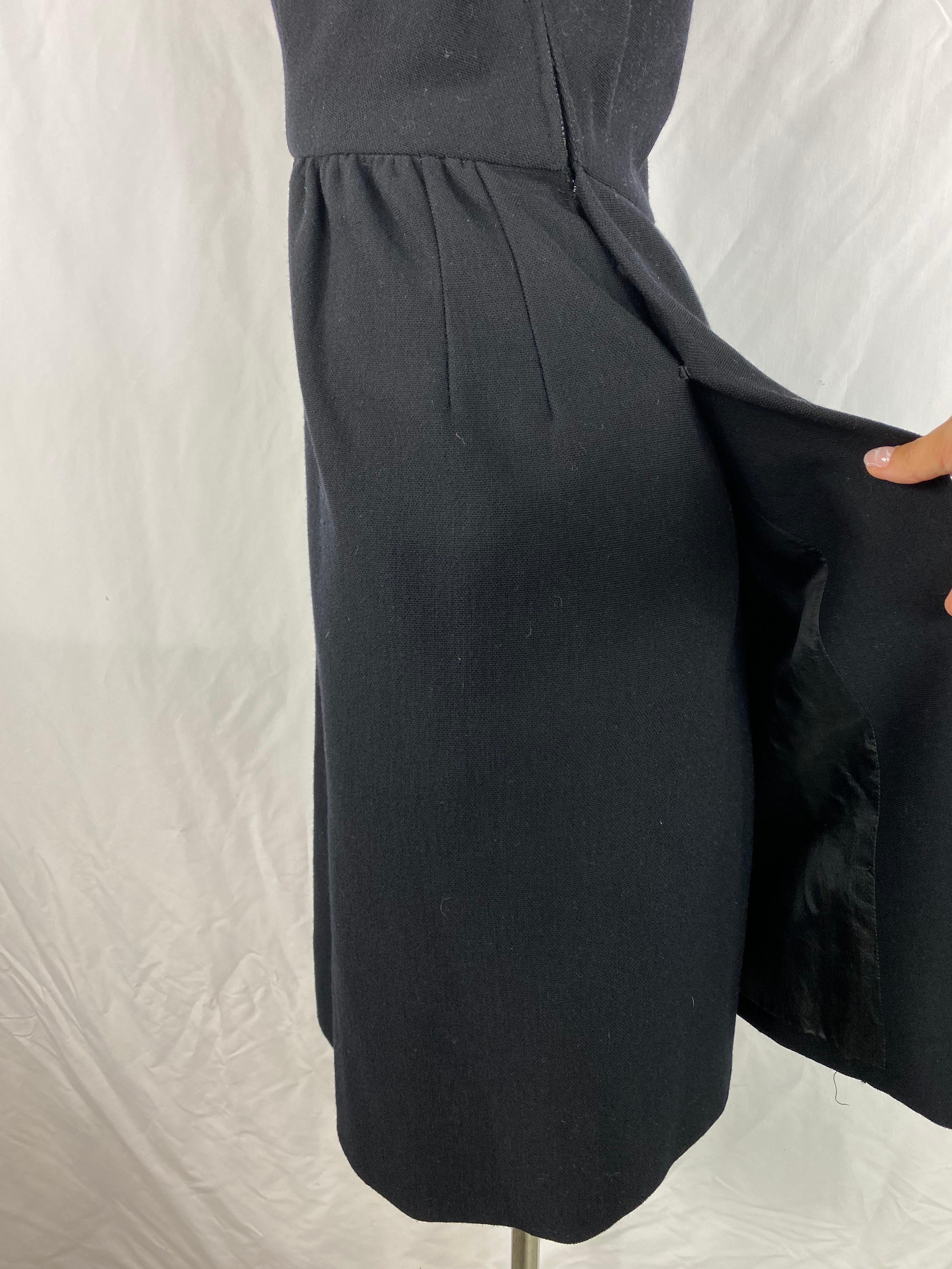 Galanos Black Mini Dress For Sale 2