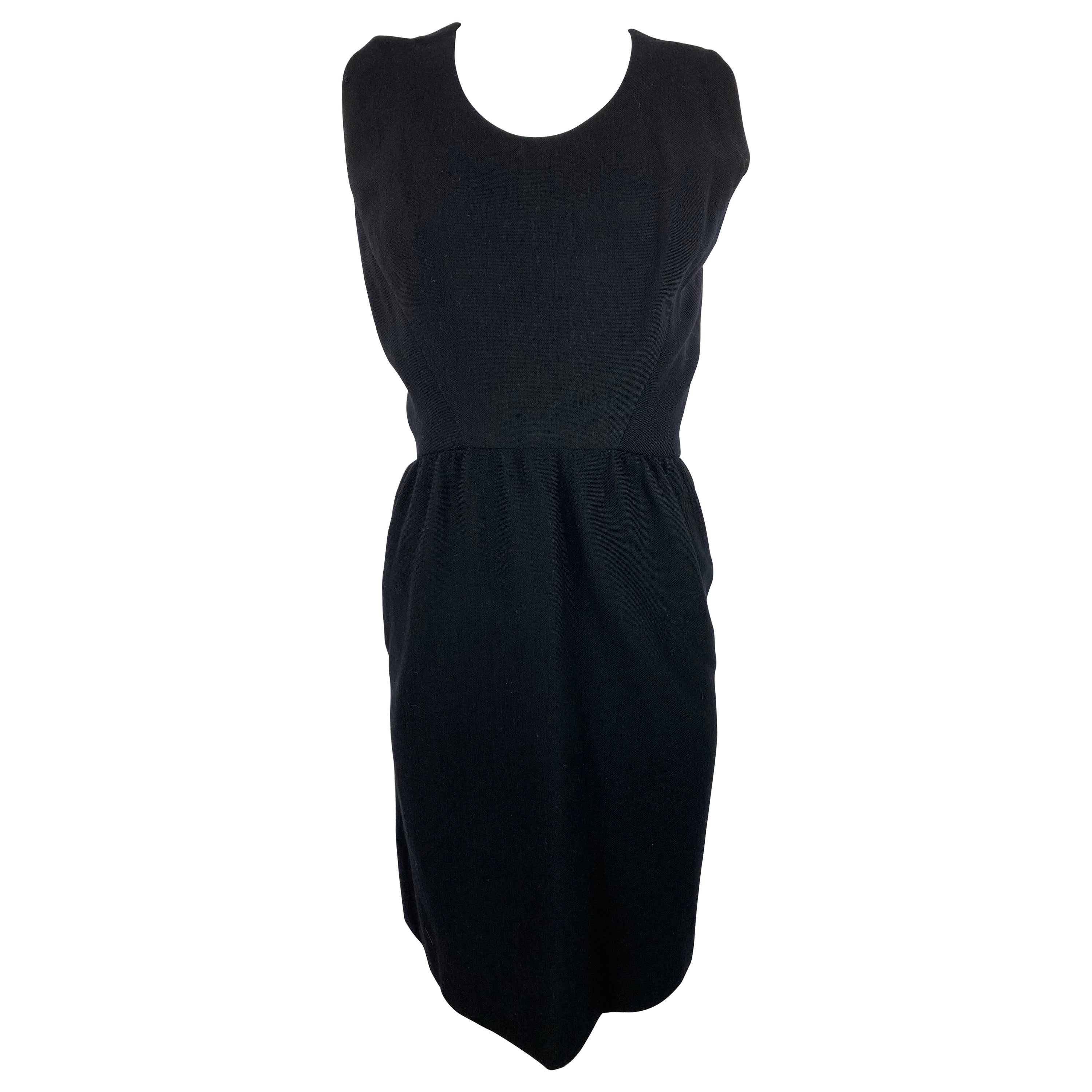 Galanos Schwarzes Minikleid