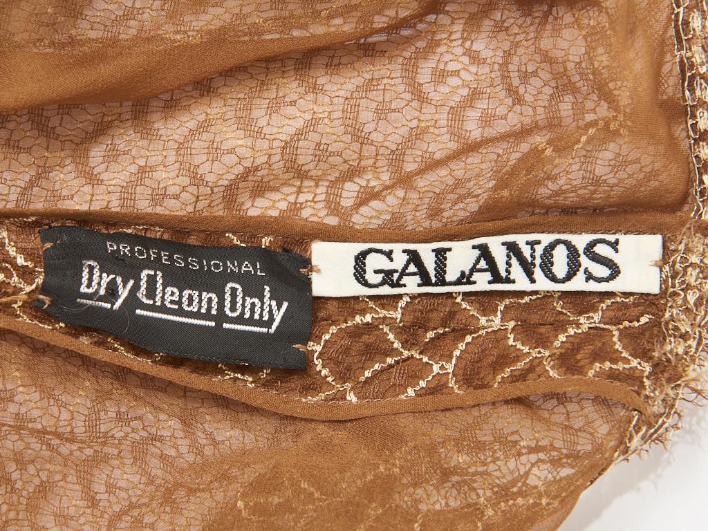 Galanos - Ensemble tunique et robe-culotte en dentelle Pour femmes en vente
