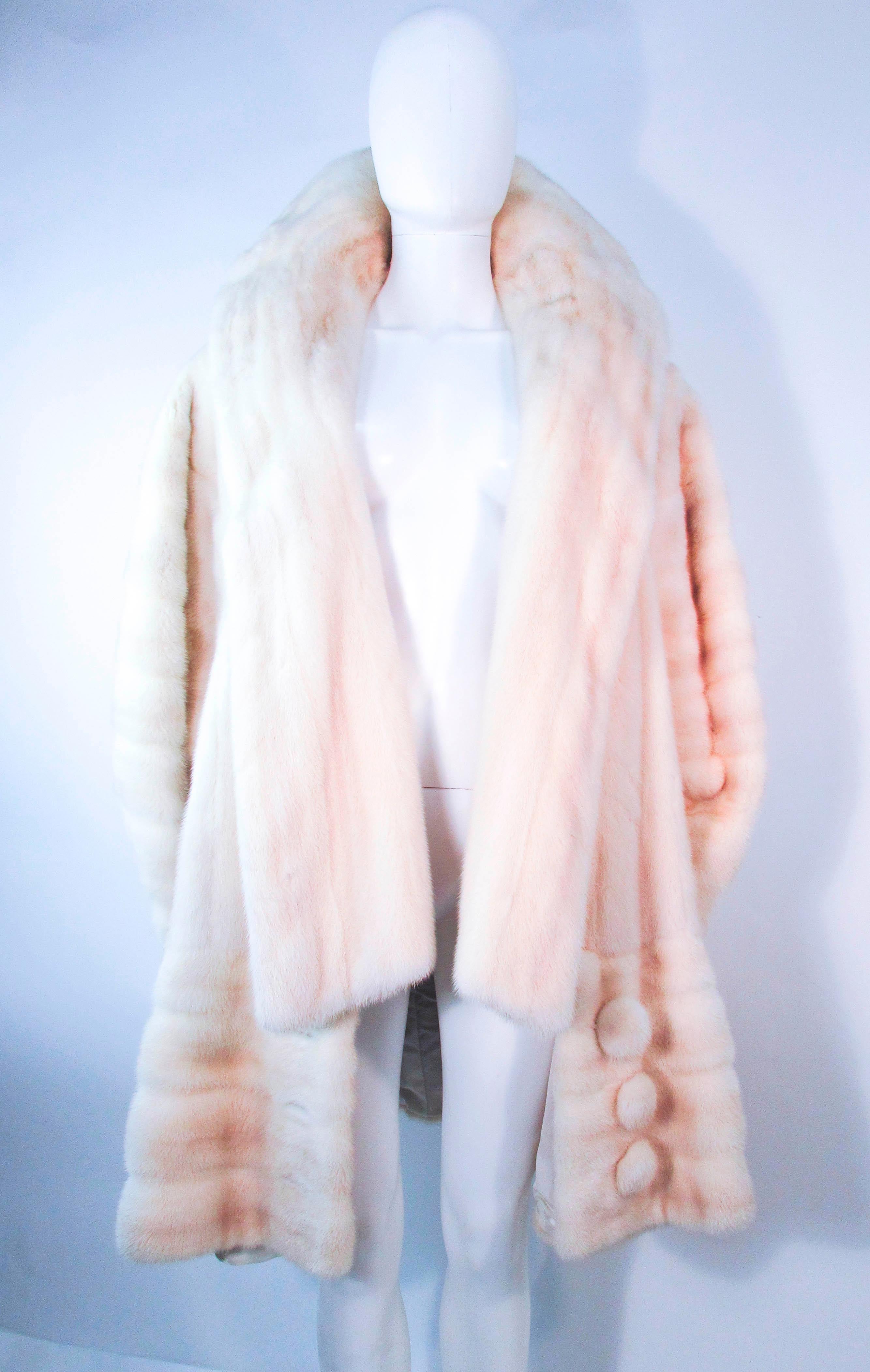 Women's GALANOS Oversize White Mink Coat  For Sale