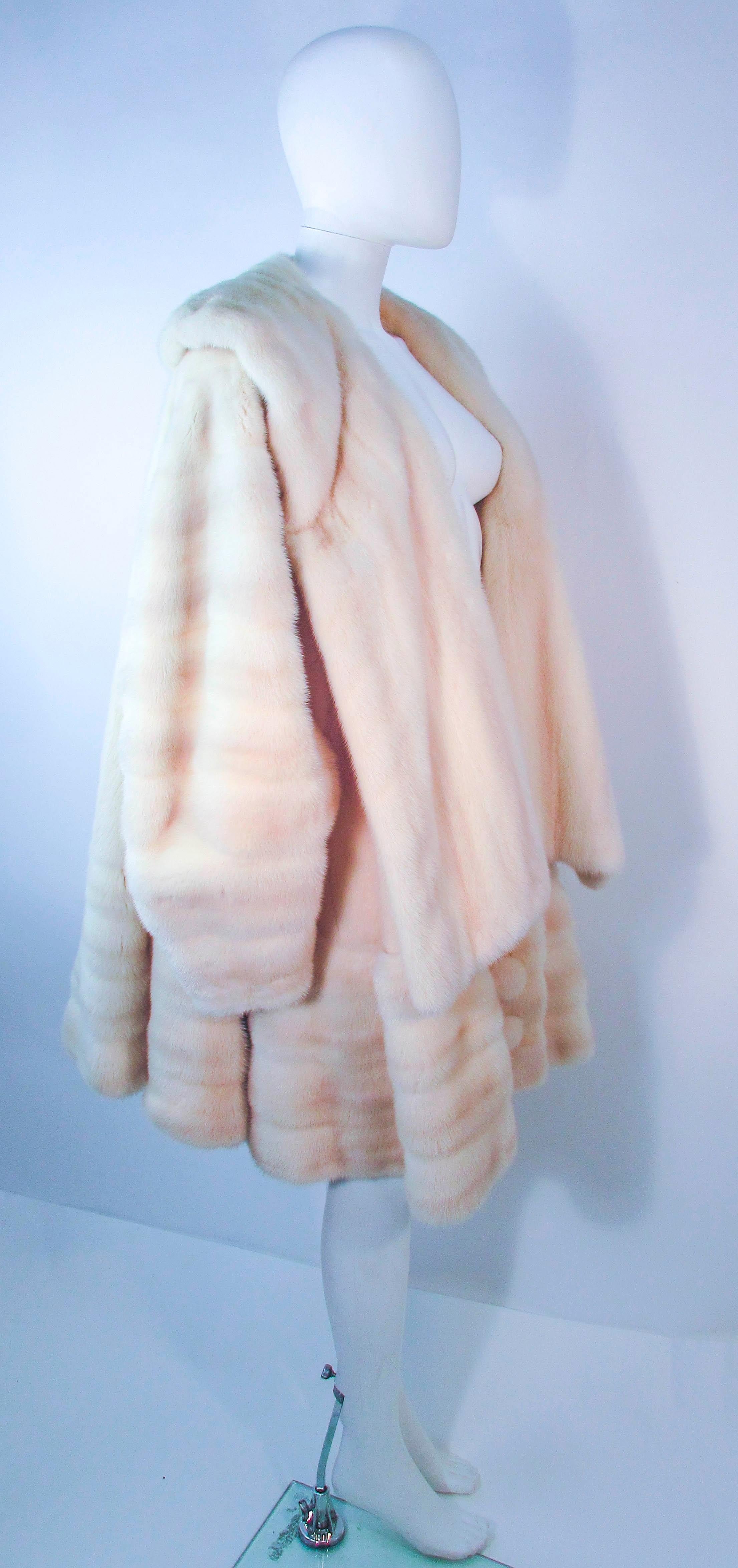 GALANOS Oversize White Mink Coat  For Sale 3