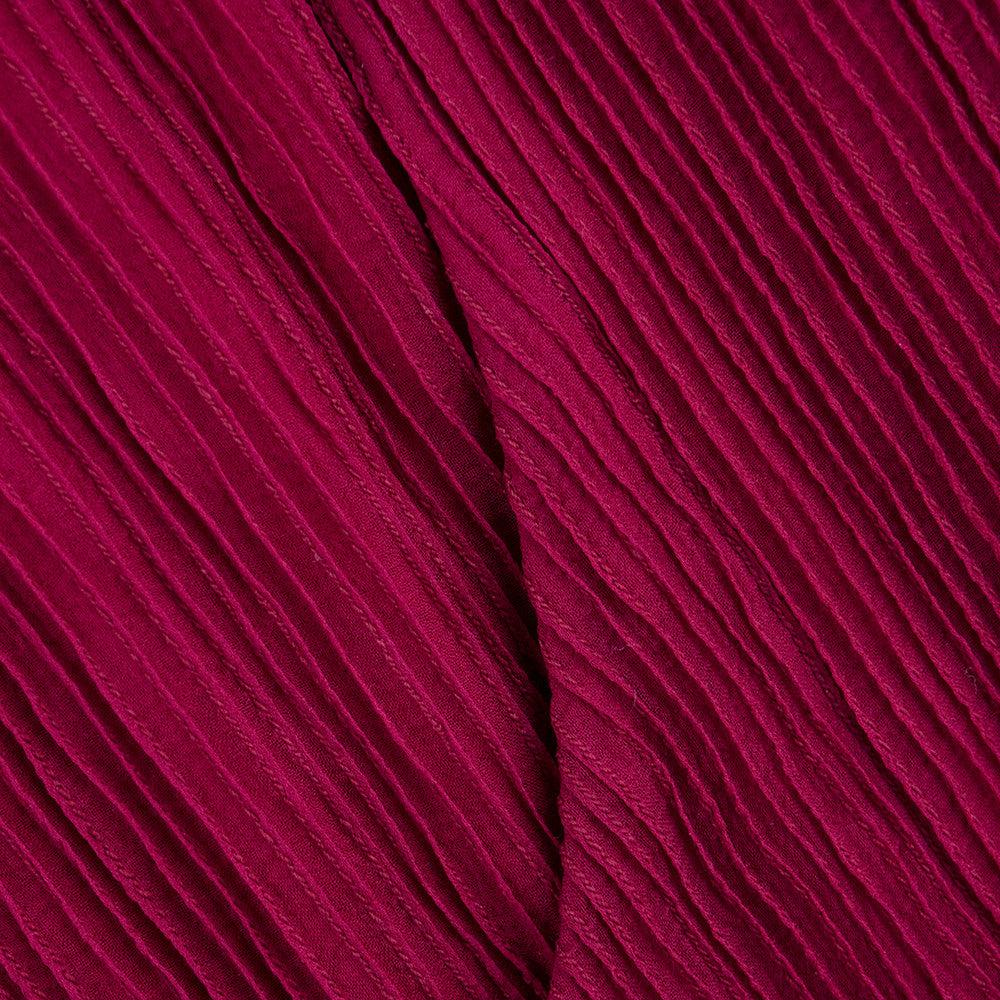 Galanos Rotes gerafftes Chiffon-Cocktailkleid, 1985 im Zustand „Hervorragend“ im Angebot in Los Angeles, CA