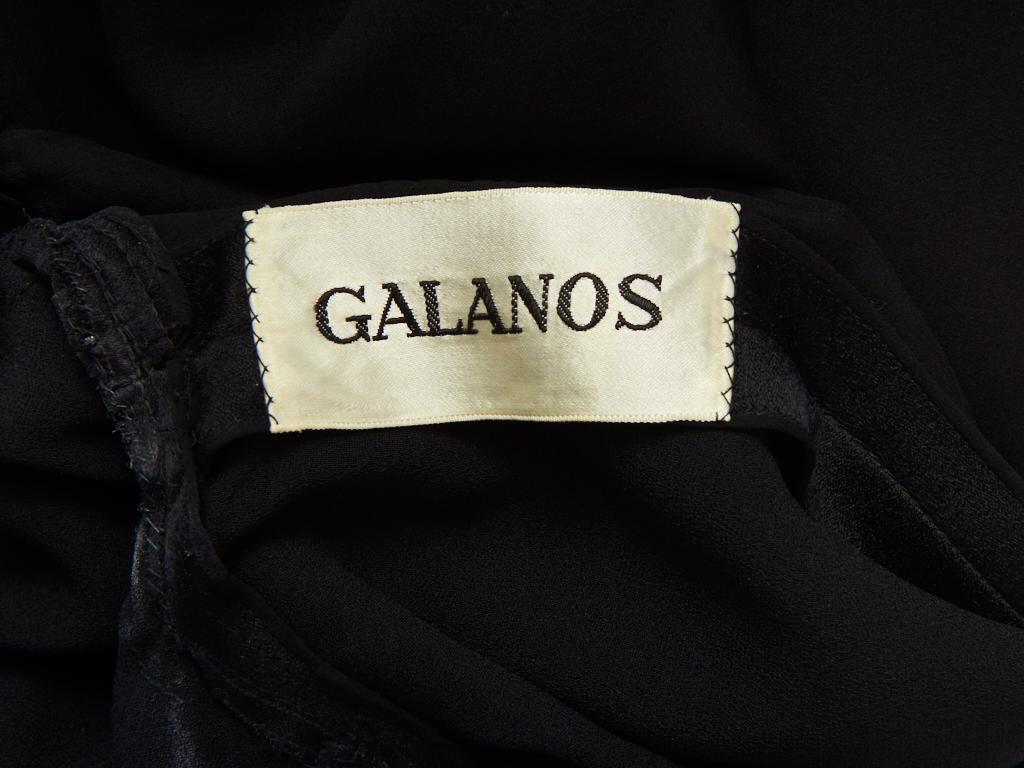 Galanos Set aus Satin-Tunika und Hose mit weitem Bein im Angebot 1