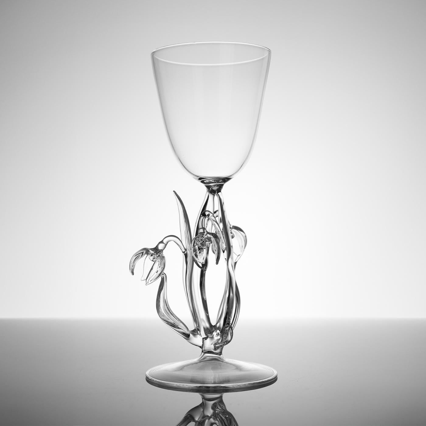 Galanthus Nivalis Weinglas im Zustand „Neu“ im Angebot in Milan, IT