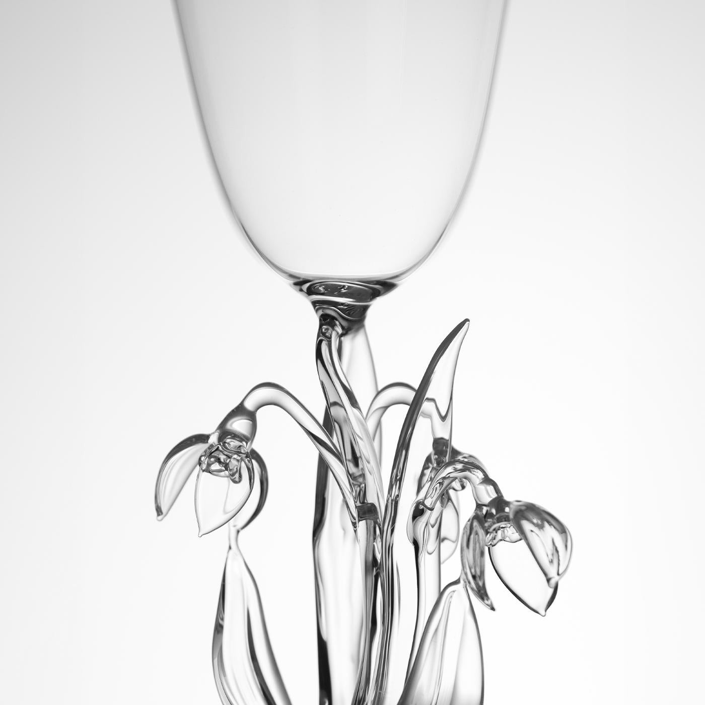 Galanthus Nivalis Weinglas (21. Jahrhundert und zeitgenössisch) im Angebot