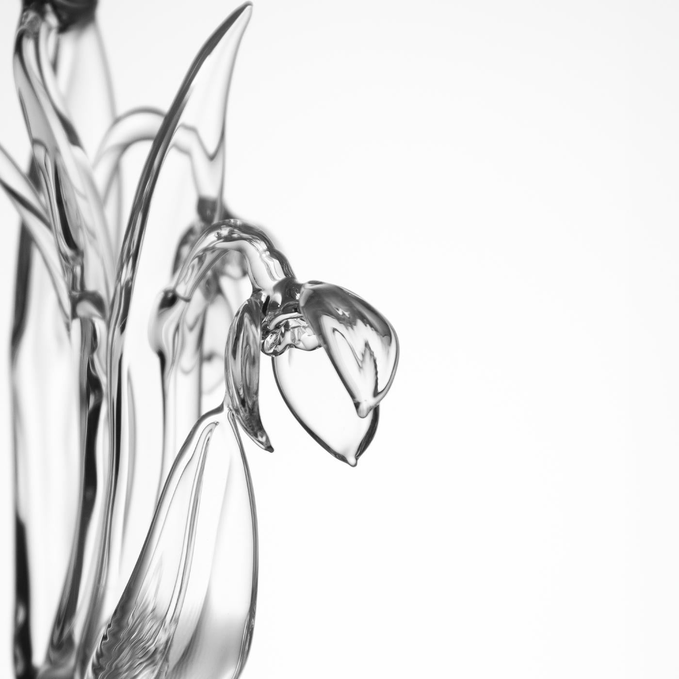 Galanthus Nivalis Weinglas (Glas) im Angebot