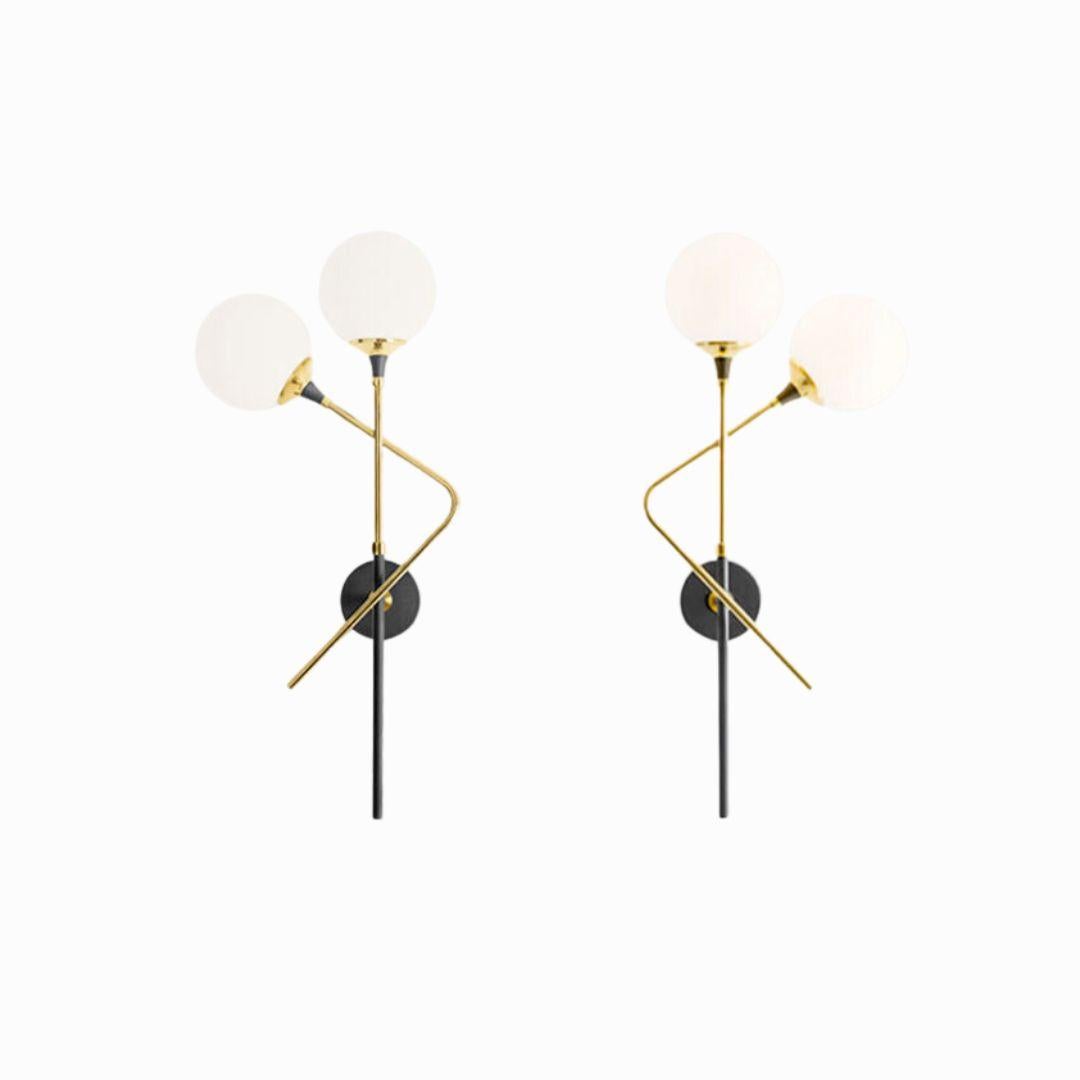 'Galassia' Brass & Glass 12-Shade Suspension Lamp for Stilnovo For Sale 4