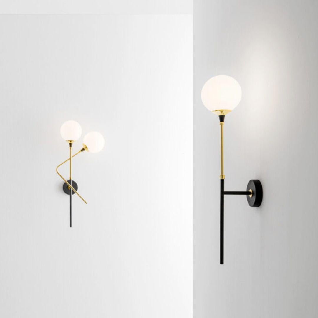 'Galassia' Brass & Glass 12-Shade Suspension Lamp for Stilnovo For Sale 2