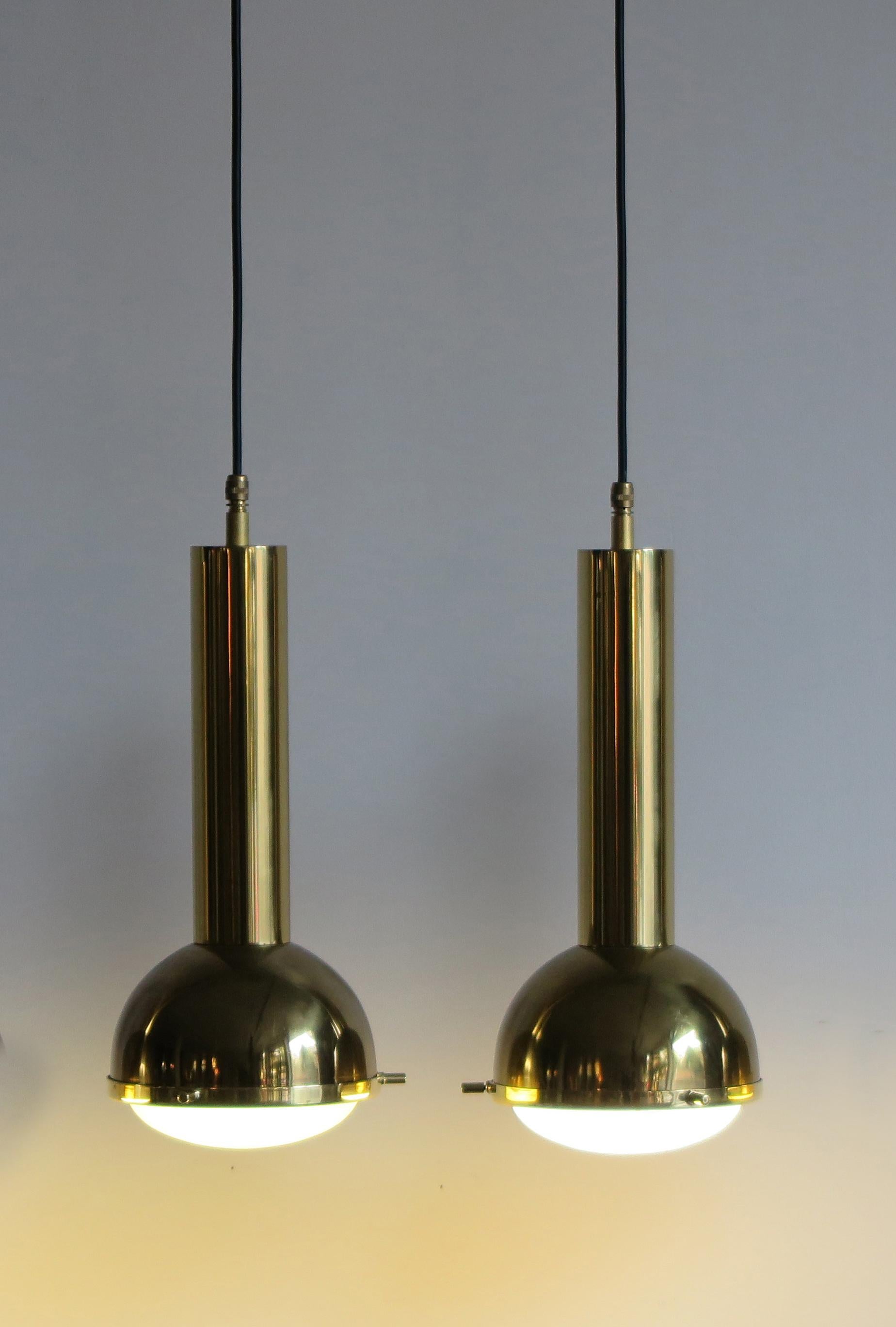 Mid-20th Century Galassia Mid-Century Modern Design Italian Pendant Lamps, 1950s