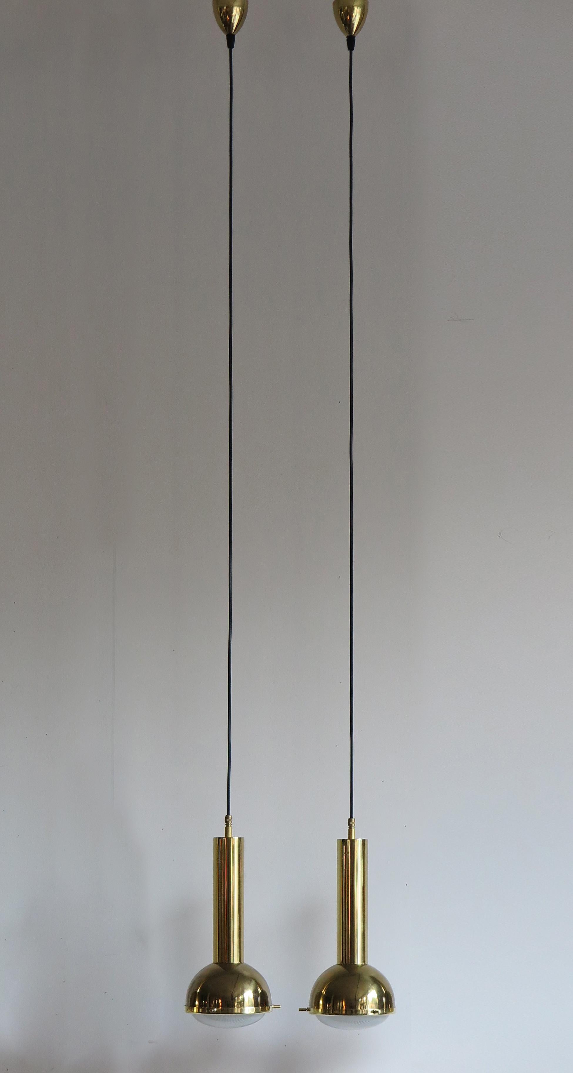 Galassia Mid-Century Modern Design Italian Pendant Lamps, 1950s 1