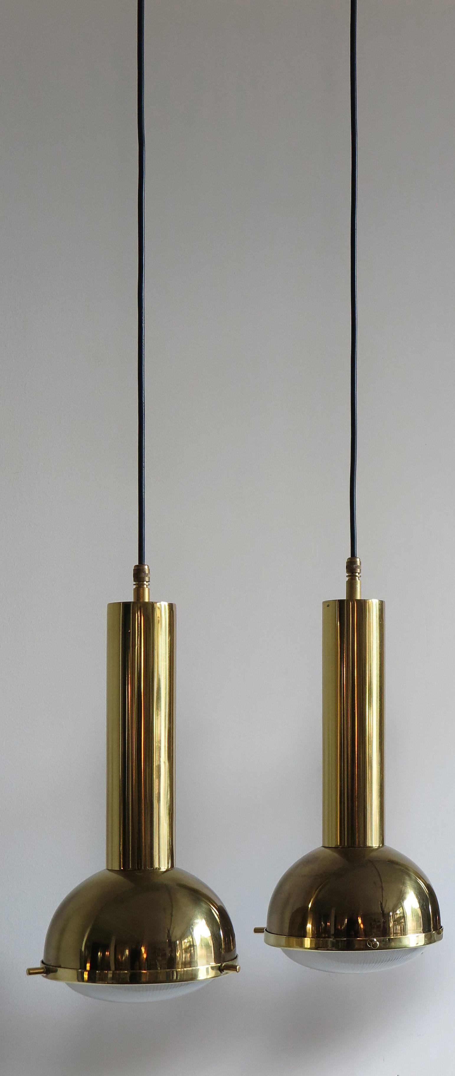 Galassia Mid-Century Modern Design Italian Pendant Lamps, 1950s 2
