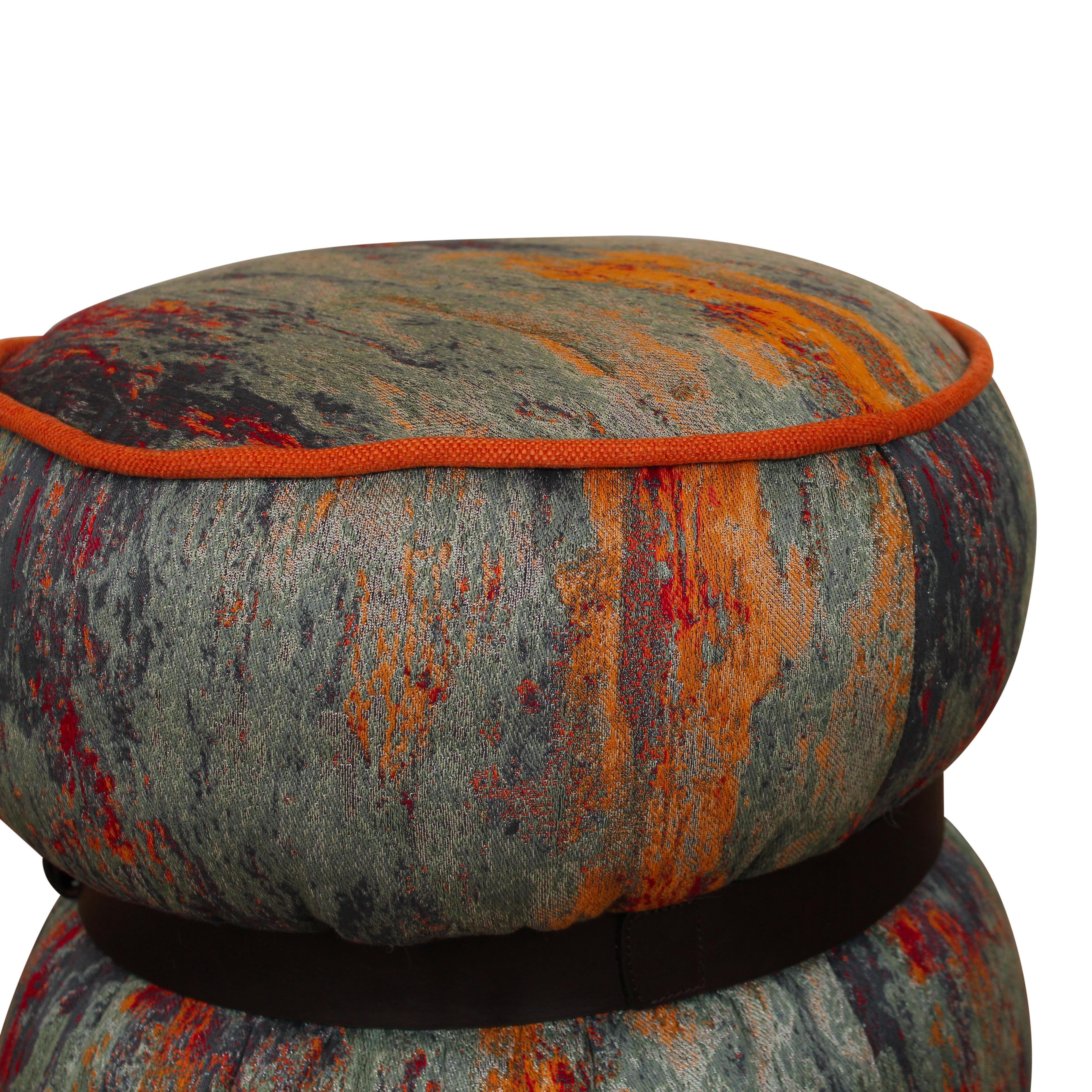 Galassia Ottoman by Italian Design Club, Upholstery by Peter Marino for Rubelli For Sale 5