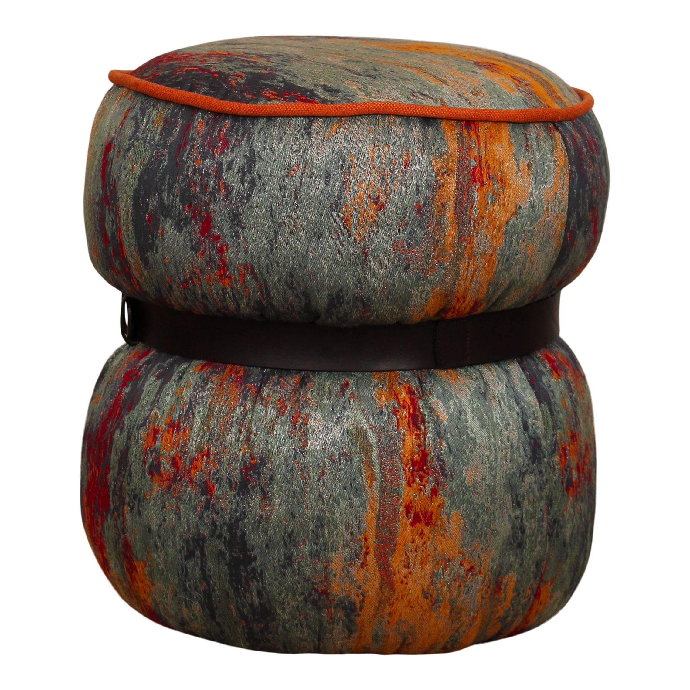 Galassia Ottoman by Italian Design Club, Upholstery by Peter Marino for Rubelli For Sale 1