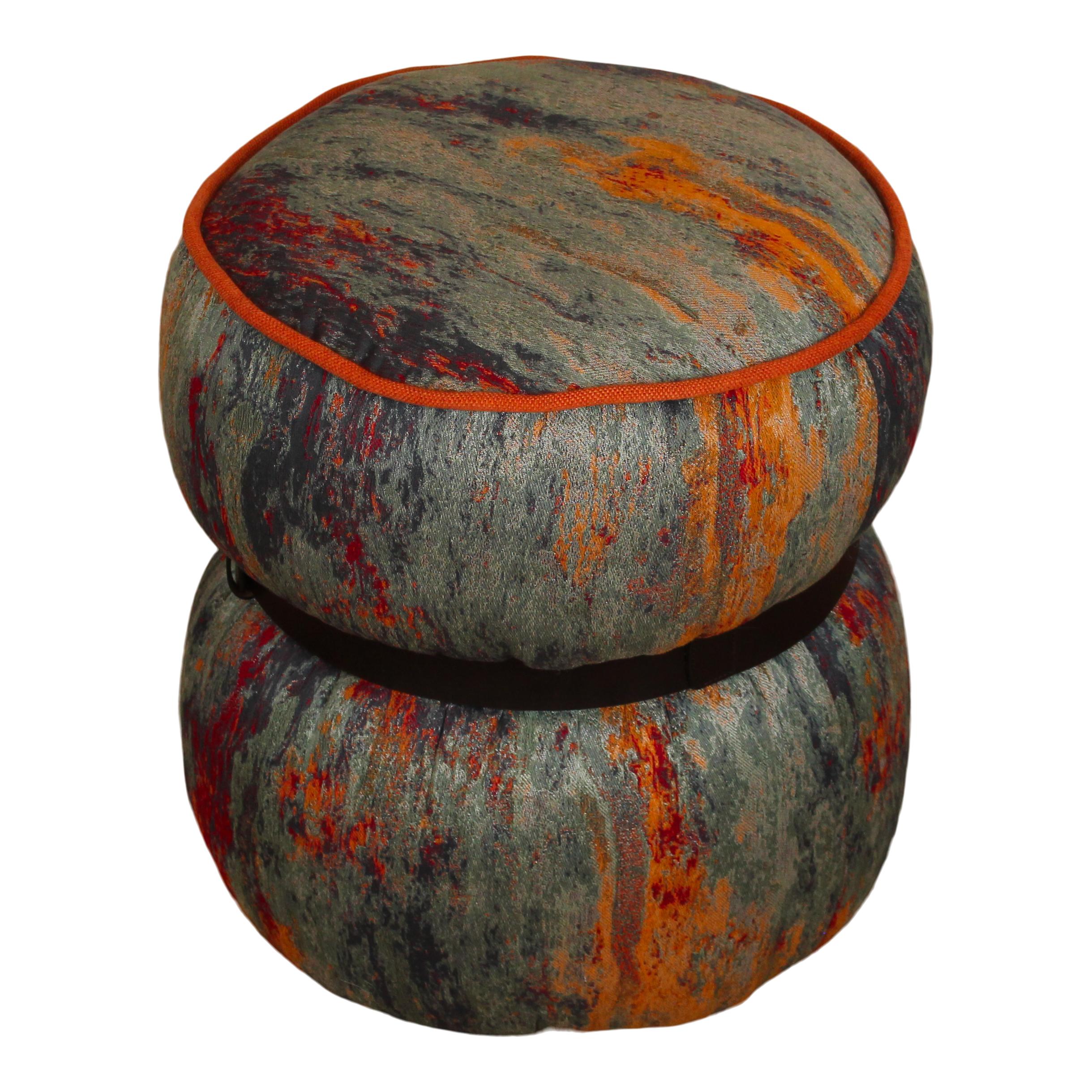 Galassia Ottoman by Italian Design Club, Upholstery by Peter Marino for Rubelli For Sale 2