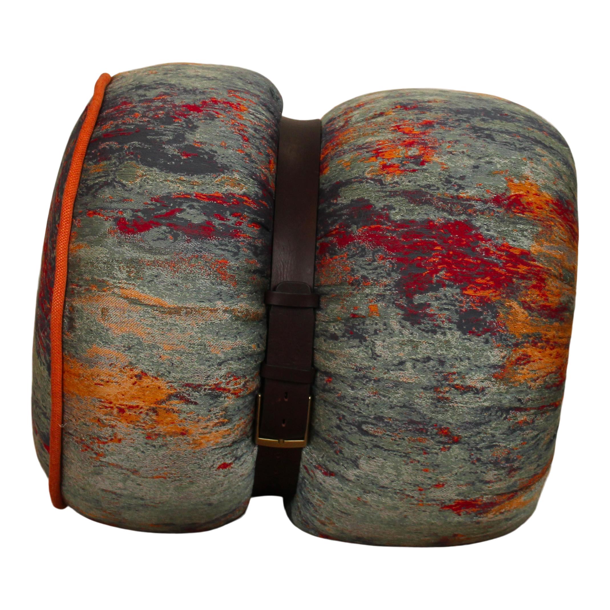 Galassia Ottoman by Italian Design Club, Upholstery by Peter Marino for Rubelli For Sale 3