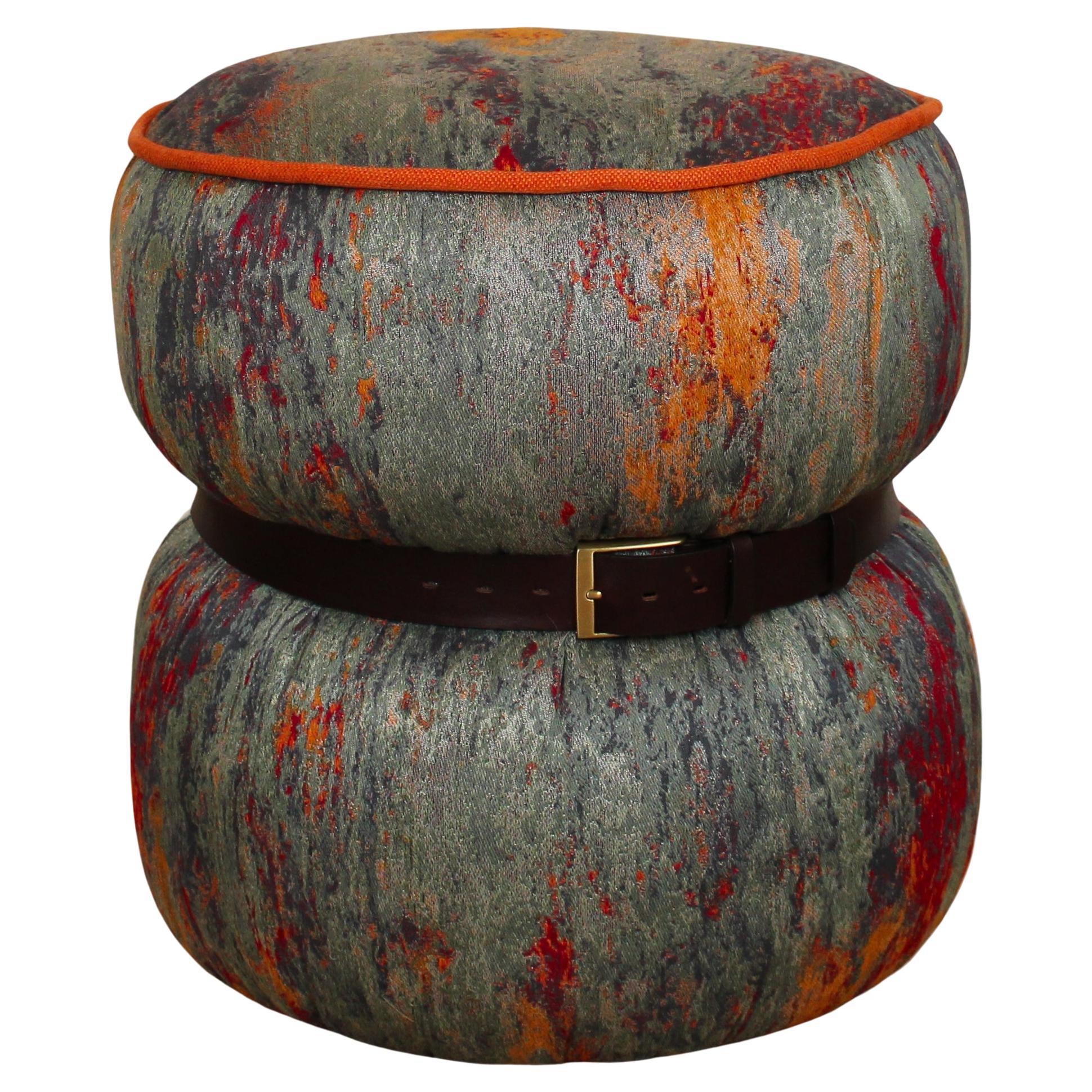 Galassia Ottoman by Italian Design Club, Upholstery by Peter Marino for Rubelli For Sale