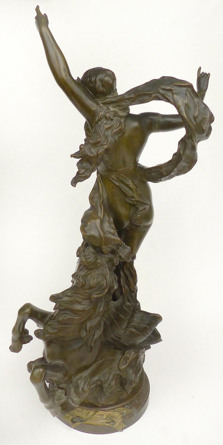 bronze art nouveau figurines
