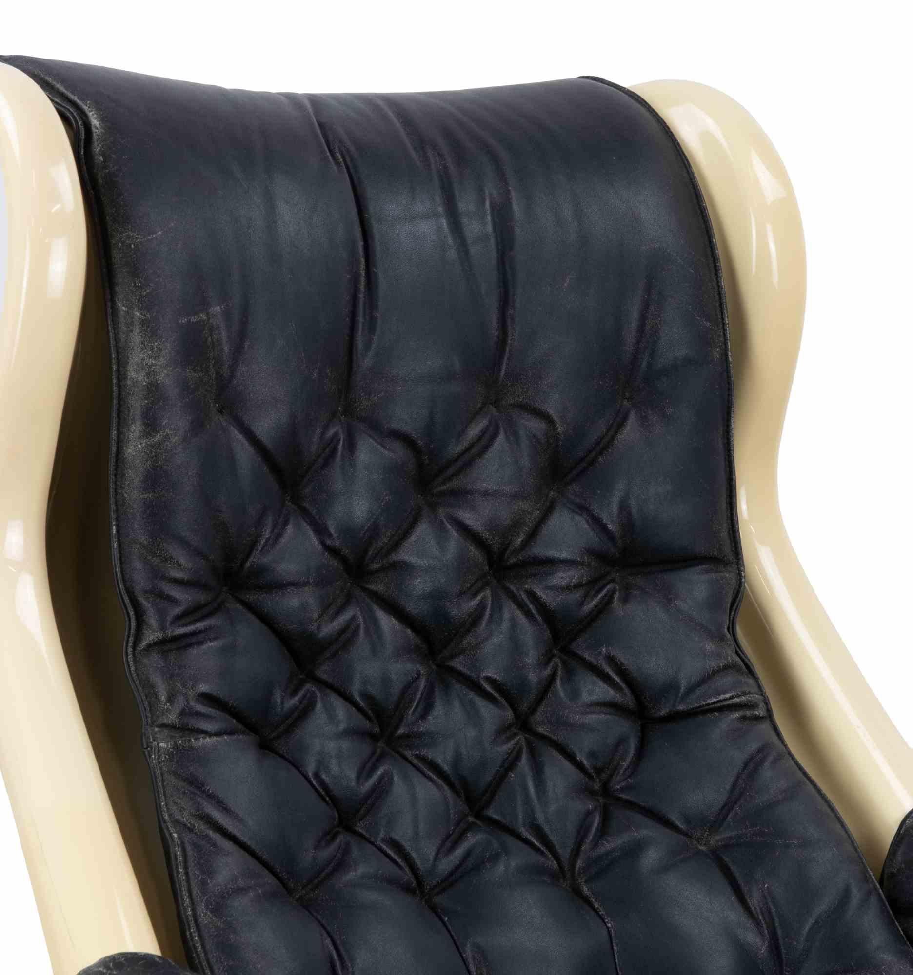 Galaxy Armchair by Alf Svensson and Yngve Sandsteom for Dux, 1970s In Good Condition For Sale In Roma, IT