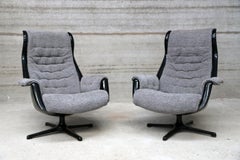 Galaxy Armchairs by Alf Svensson & Yngvar Sandström for Dux, 1968, Set of 2