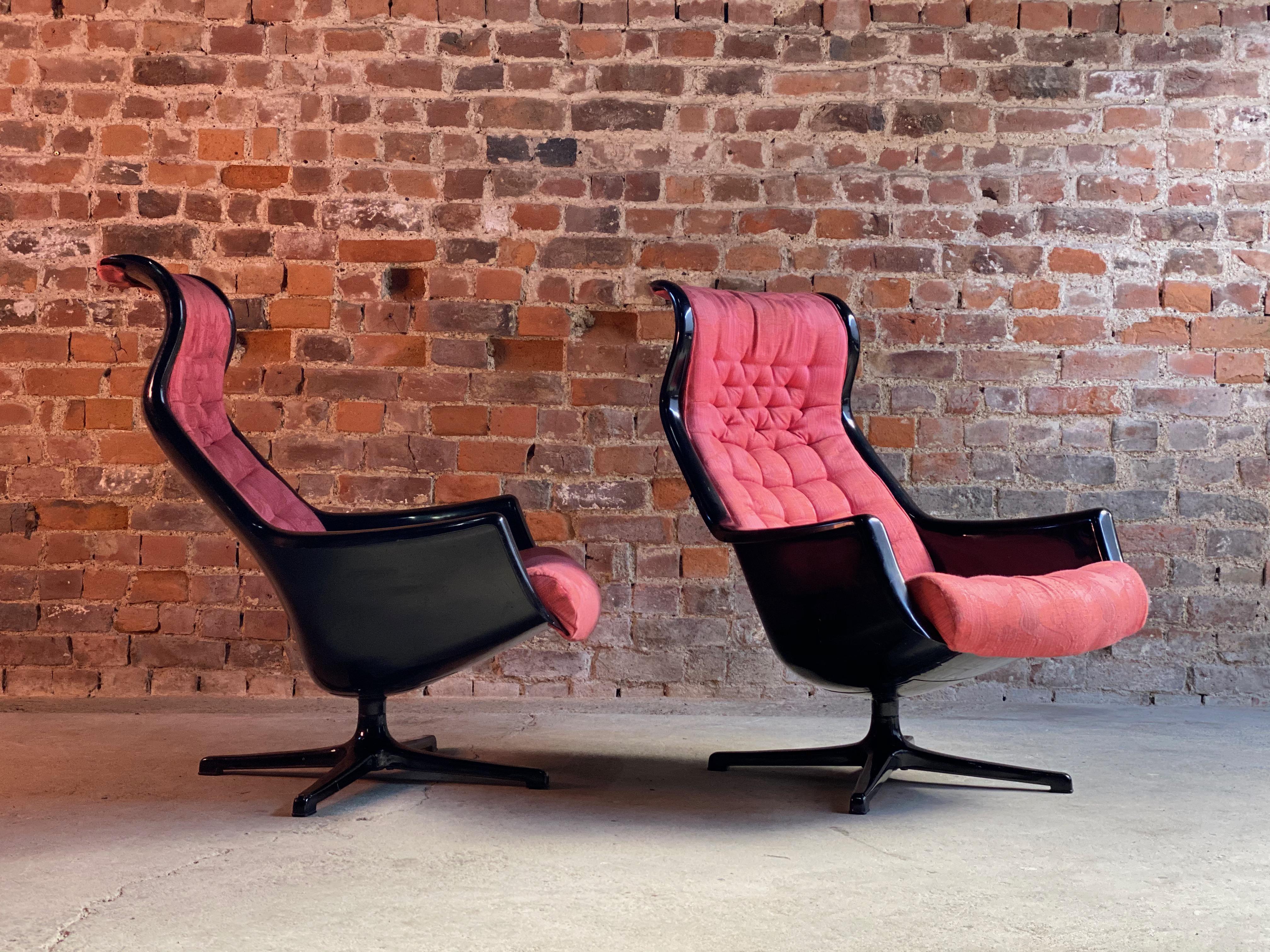 Mid-Century Modern Galaxy Chairs by Alf Svensson & Ingvar Sandstrom for DUX, Sweden, circa 1968